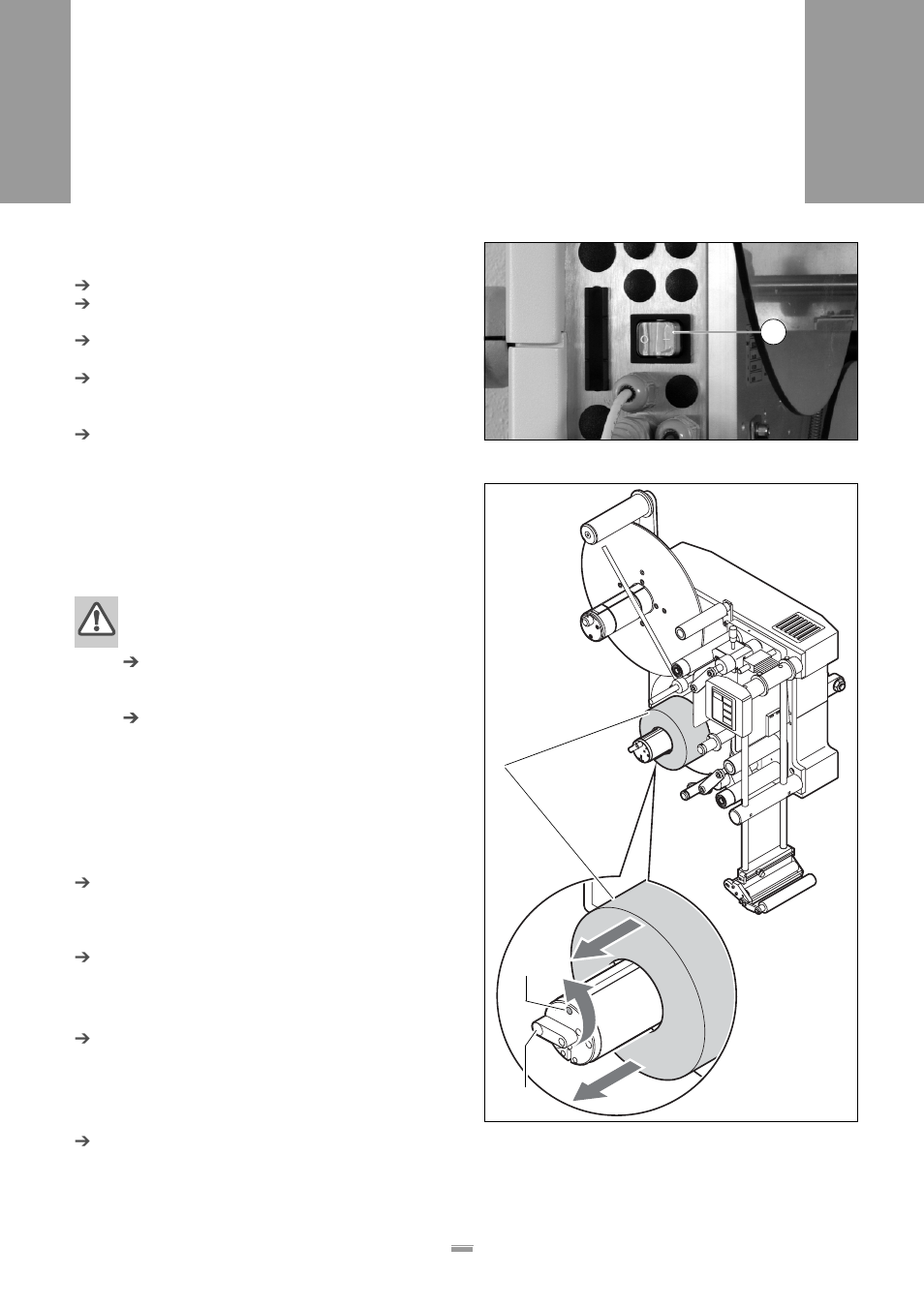 2 insert the labelling material - als 450, 1 prerequisites, 2 insert the label roller | Remove the old backing material, Remove adhesive residues, 2 insert, Labelling material – als 450 | Avery Dennison ALS 350 User Manual | Page 36 / 100