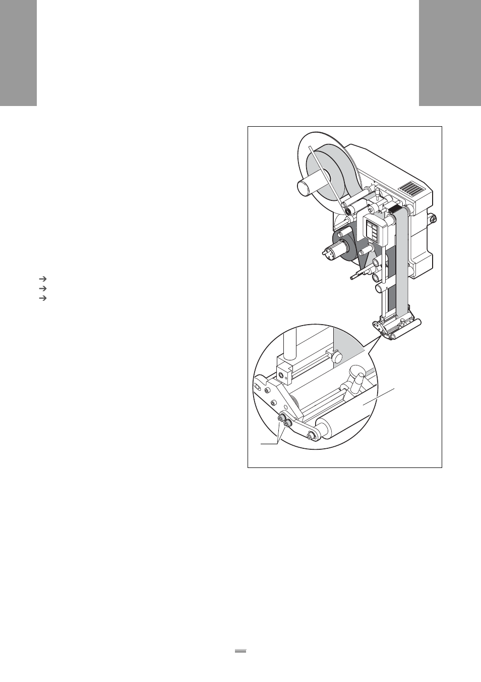 2 adjust pressure roller at the dispensing edge, 2 adjust pressure roller at the dispensing edge 43 | Avery Dennison ALS 350 User Manual | Page 43 / 100