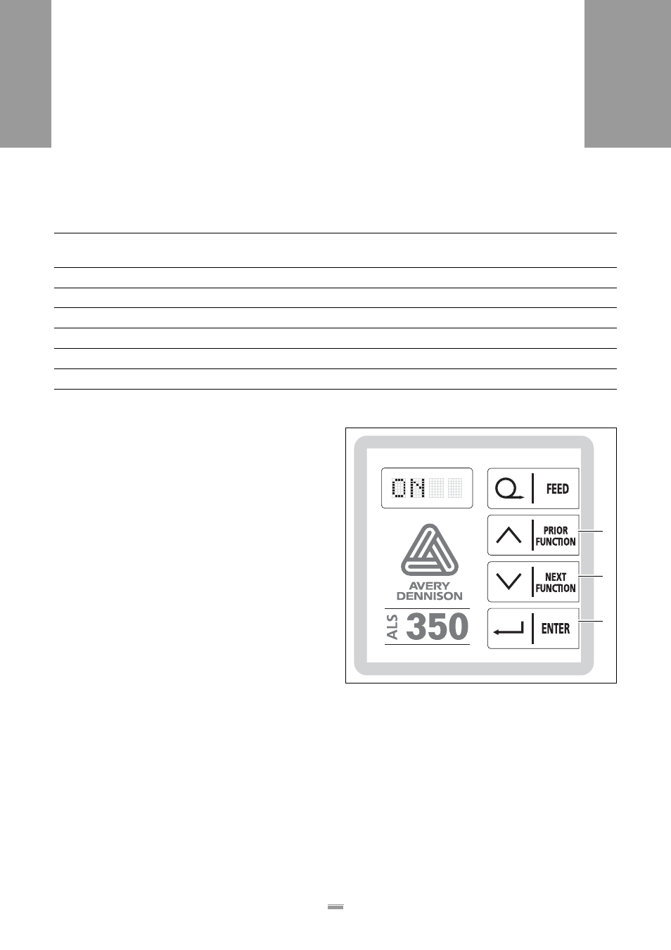 2 setting and monitoring, 1 settings in the standardmenu, Overview | Calling up menu, Call up function, Setting and monitoring, Overview calling up menu call up function | Avery Dennison ALS 350 User Manual | Page 55 / 100