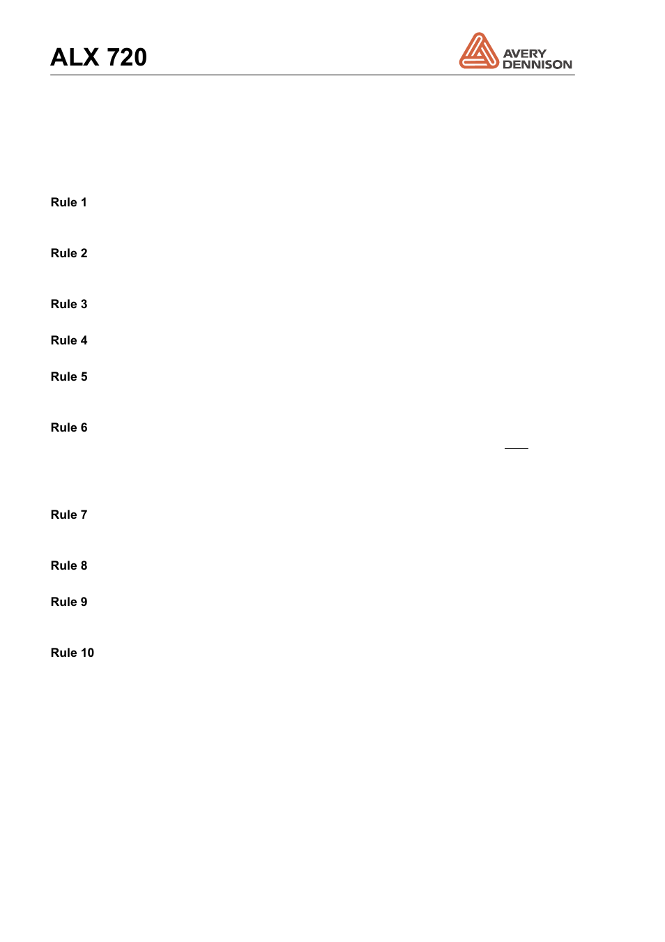 4 emi, Alx 720 | Avery Dennison ALX 720 User Manual | Page 110 / 124