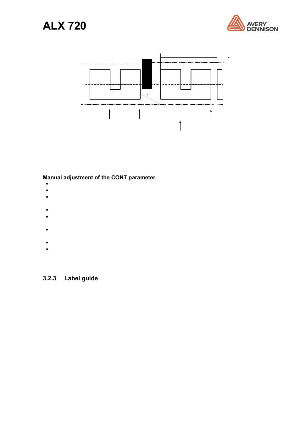 Label guide, Alx 720 | Avery Dennison ALX 720 User Manual | Page 19 / 124