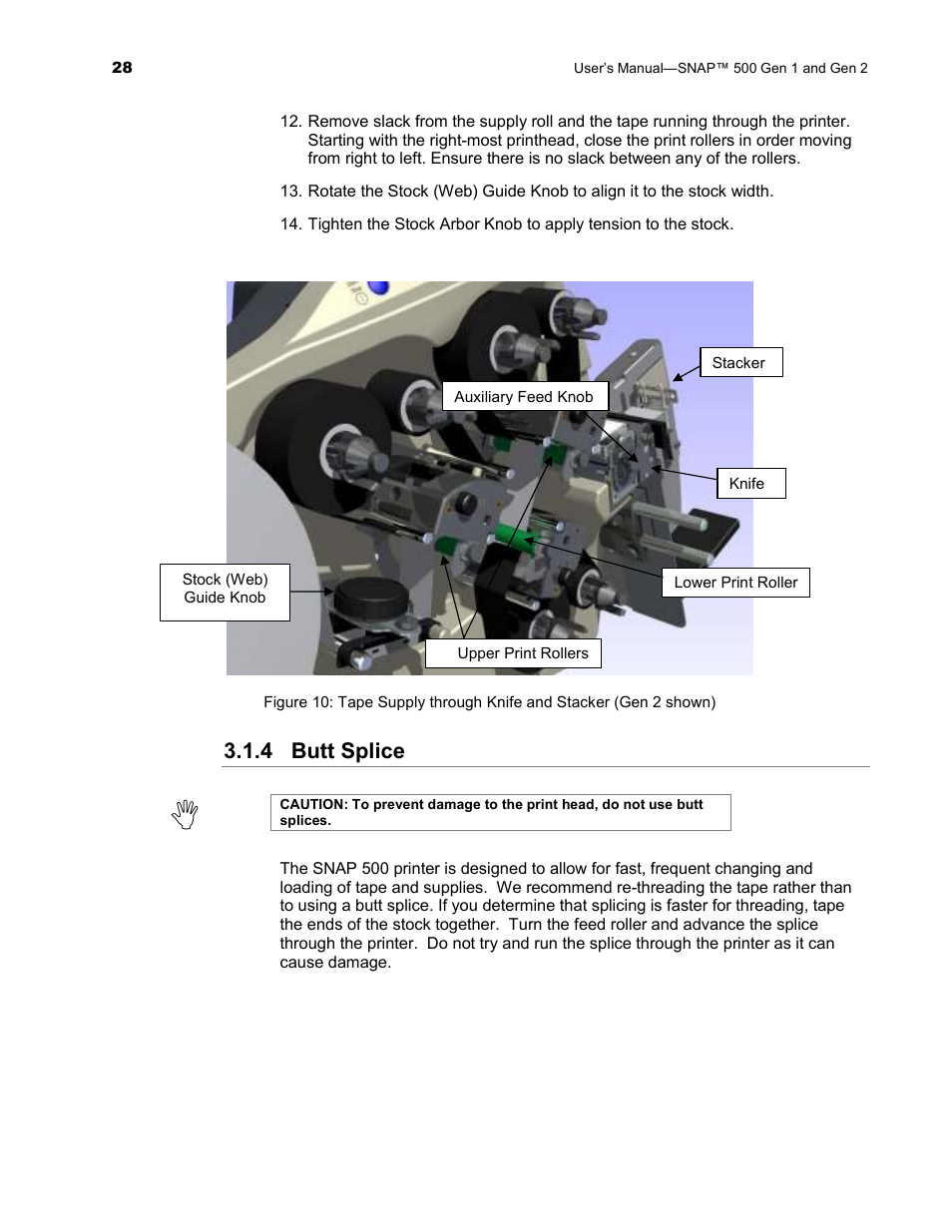 4 butt splice | Avery Dennison SNAP 500 User Manual | Page 28 / 136