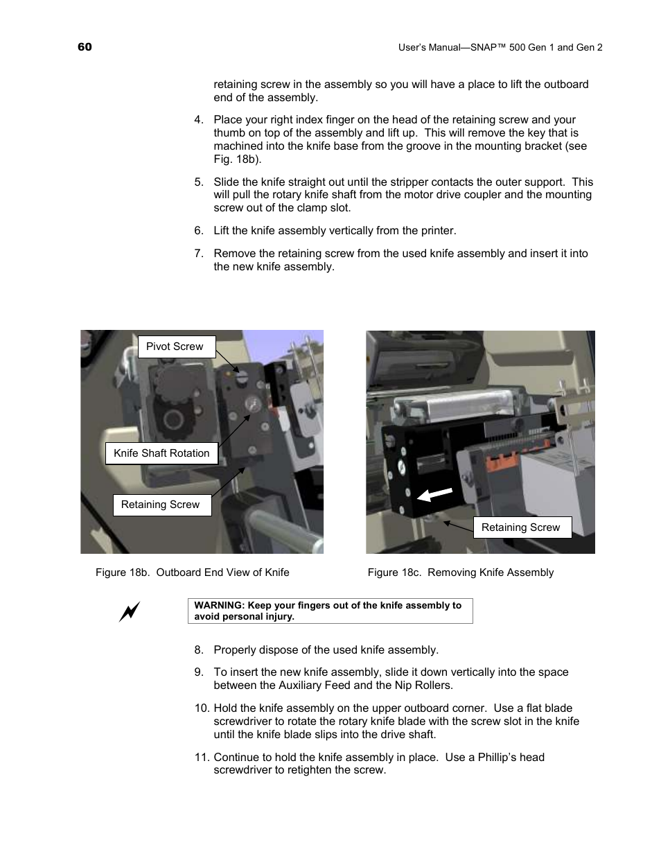 Avery Dennison SNAP 500 User Manual | Page 60 / 136