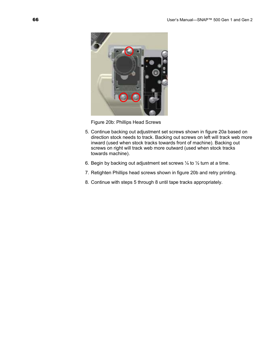 Avery Dennison SNAP 500 User Manual | Page 66 / 136