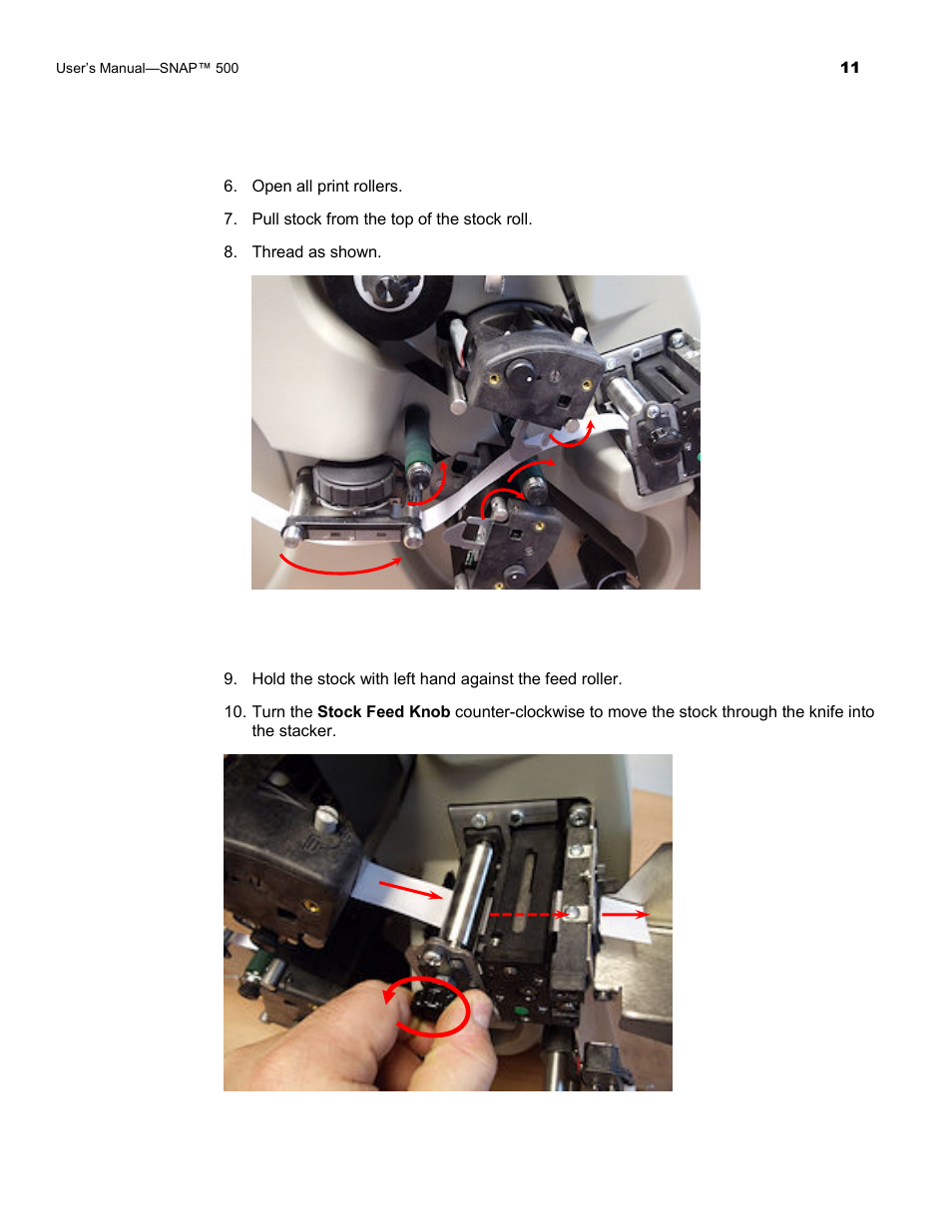 Avery Dennison SNAP 500 Operator Guide User Manual | Page 11 / 34