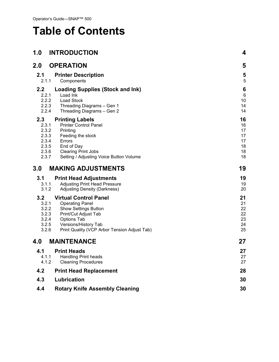 Avery Dennison SNAP 500 Operator Guide User Manual | Page 3 / 34