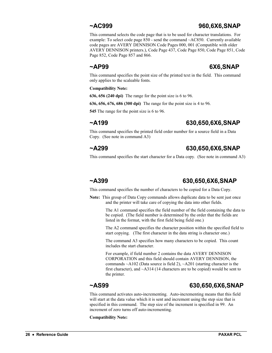 Avery Dennison PCL User Manual | Page 28 / 93