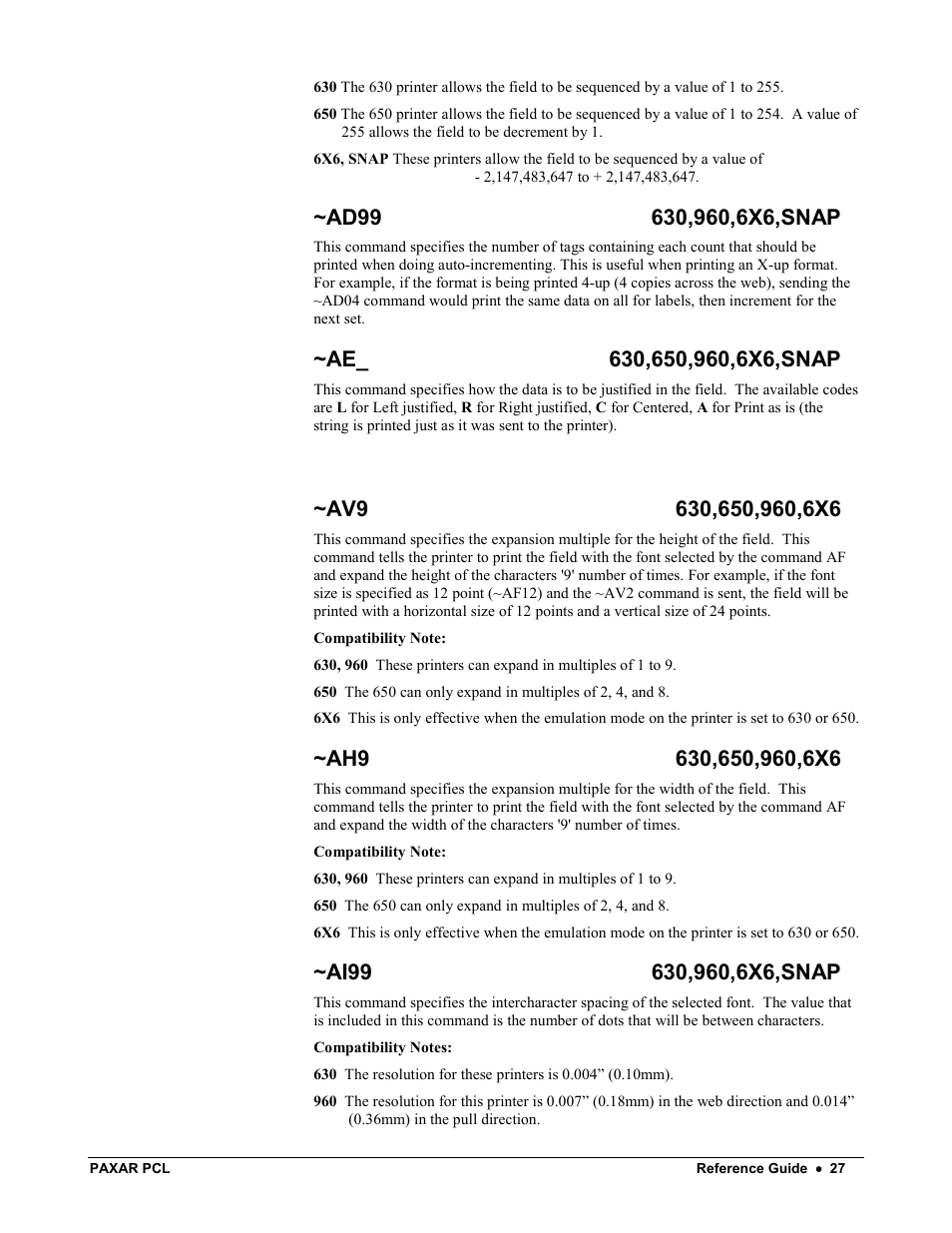 Avery Dennison PCL User Manual | Page 29 / 93