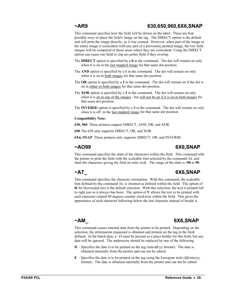 Avery Dennison PCL User Manual | Page 31 / 93