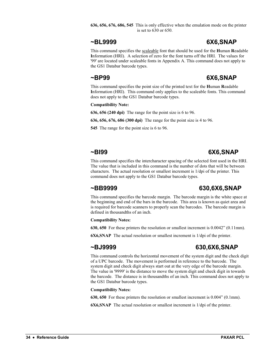 Avery Dennison PCL User Manual | Page 36 / 93