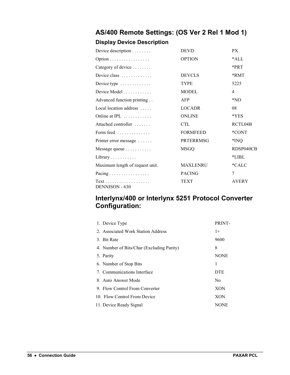 Avery Dennison PCL User Manual | Page 58 / 93