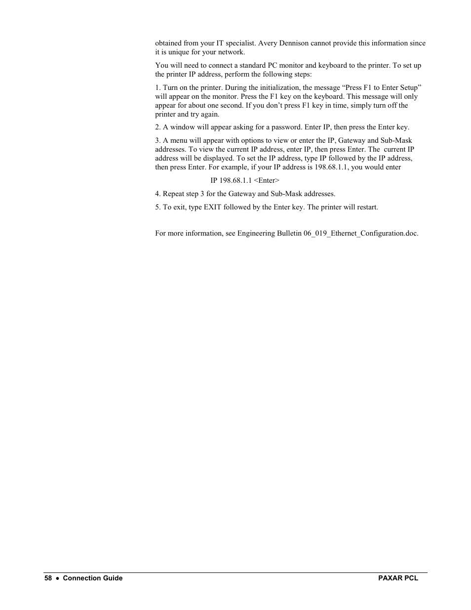 Avery Dennison PCL User Manual | Page 60 / 93