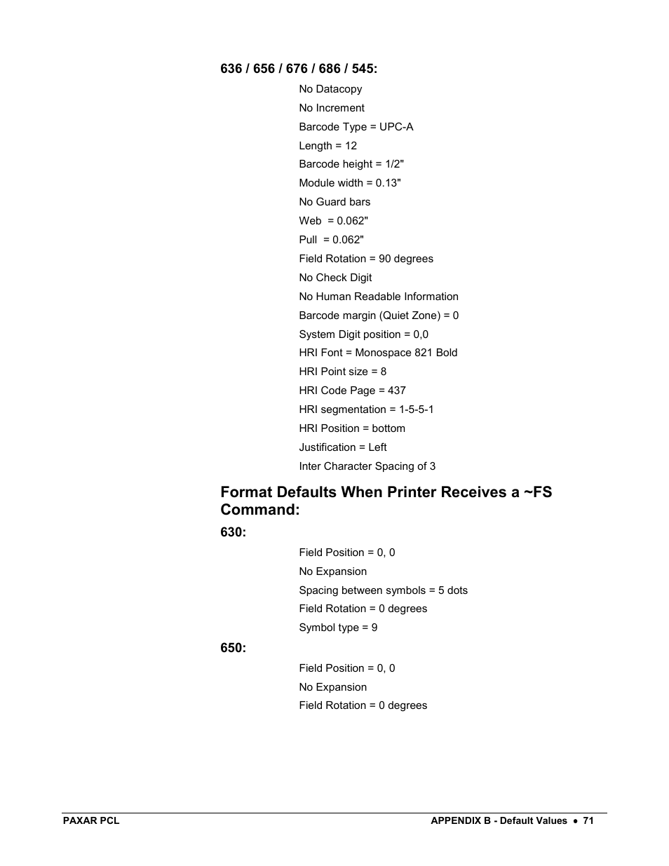 Avery Dennison PCL User Manual | Page 73 / 93