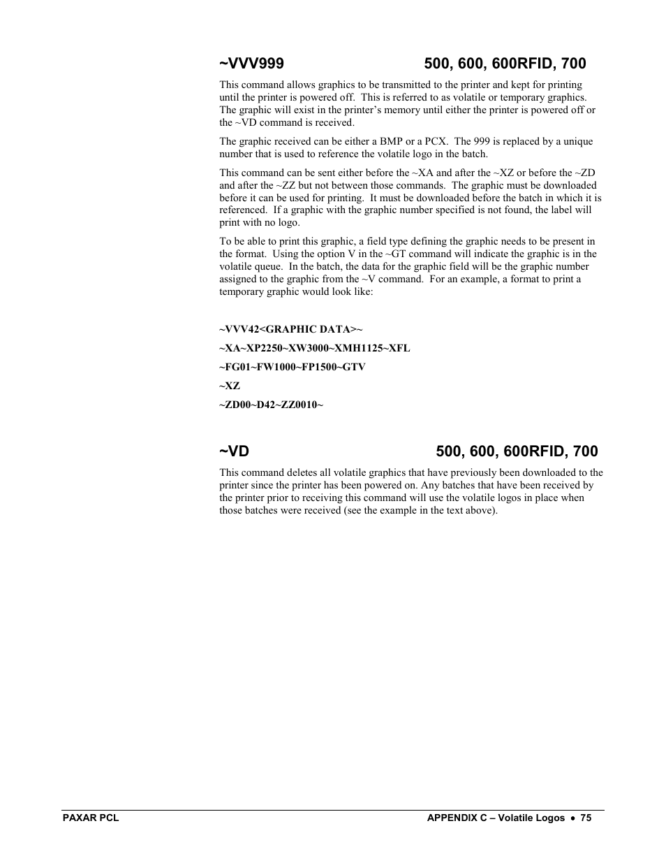 Avery Dennison PCL User Manual | Page 77 / 93