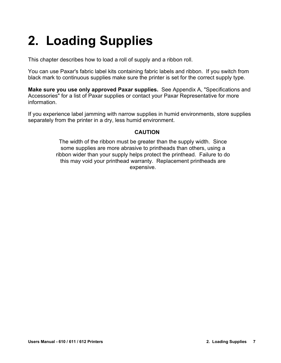 Loading supplies | Avery Dennison SNAP 611 User Manual | Page 15 / 108