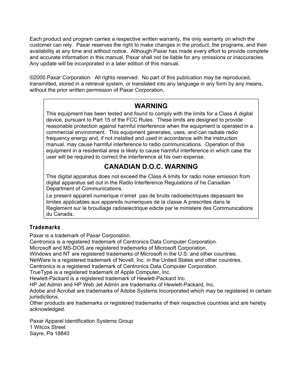 Avery Dennison SNAP 611 User Manual | Page 2 / 108