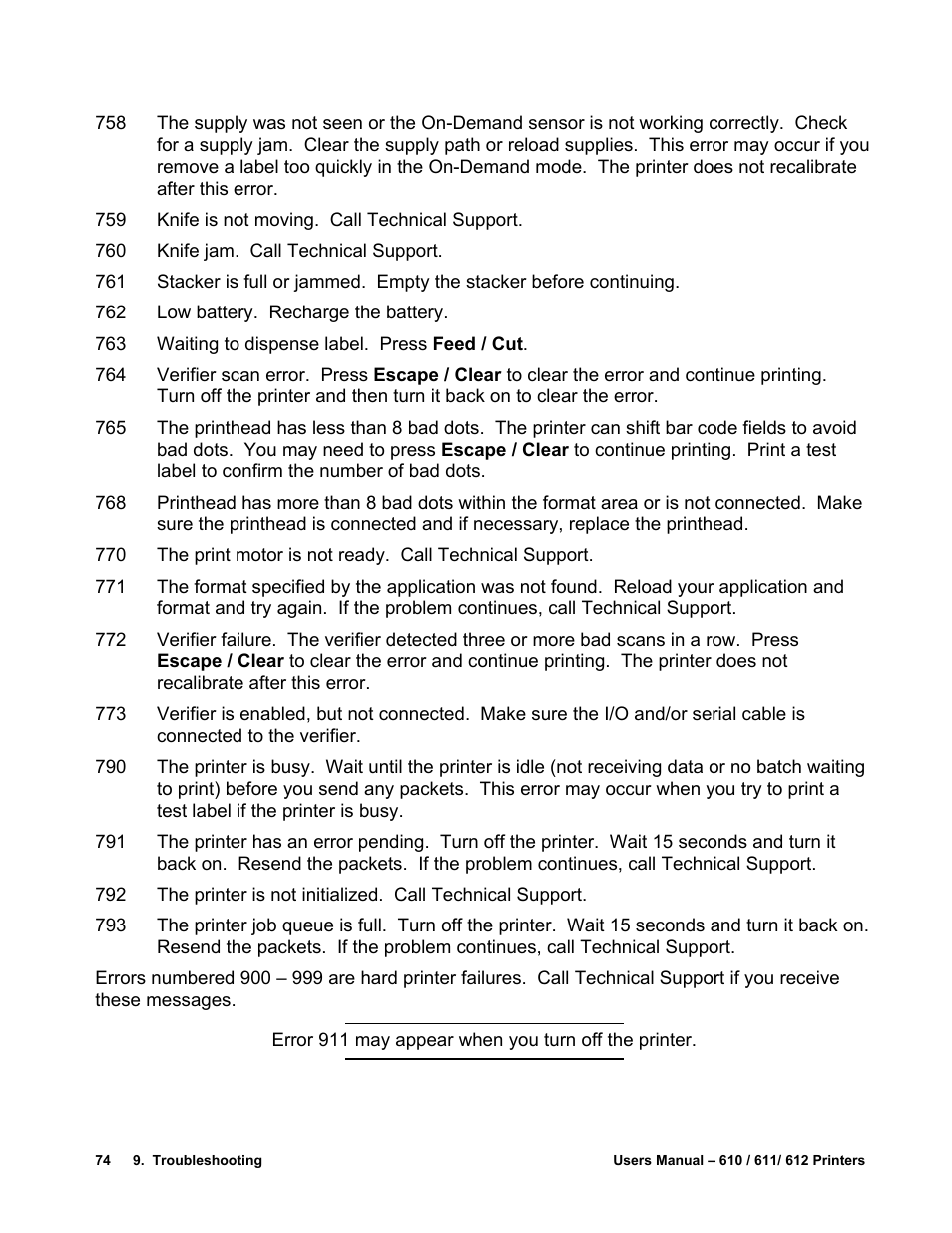 Avery Dennison SNAP 611 User Manual | Page 82 / 108