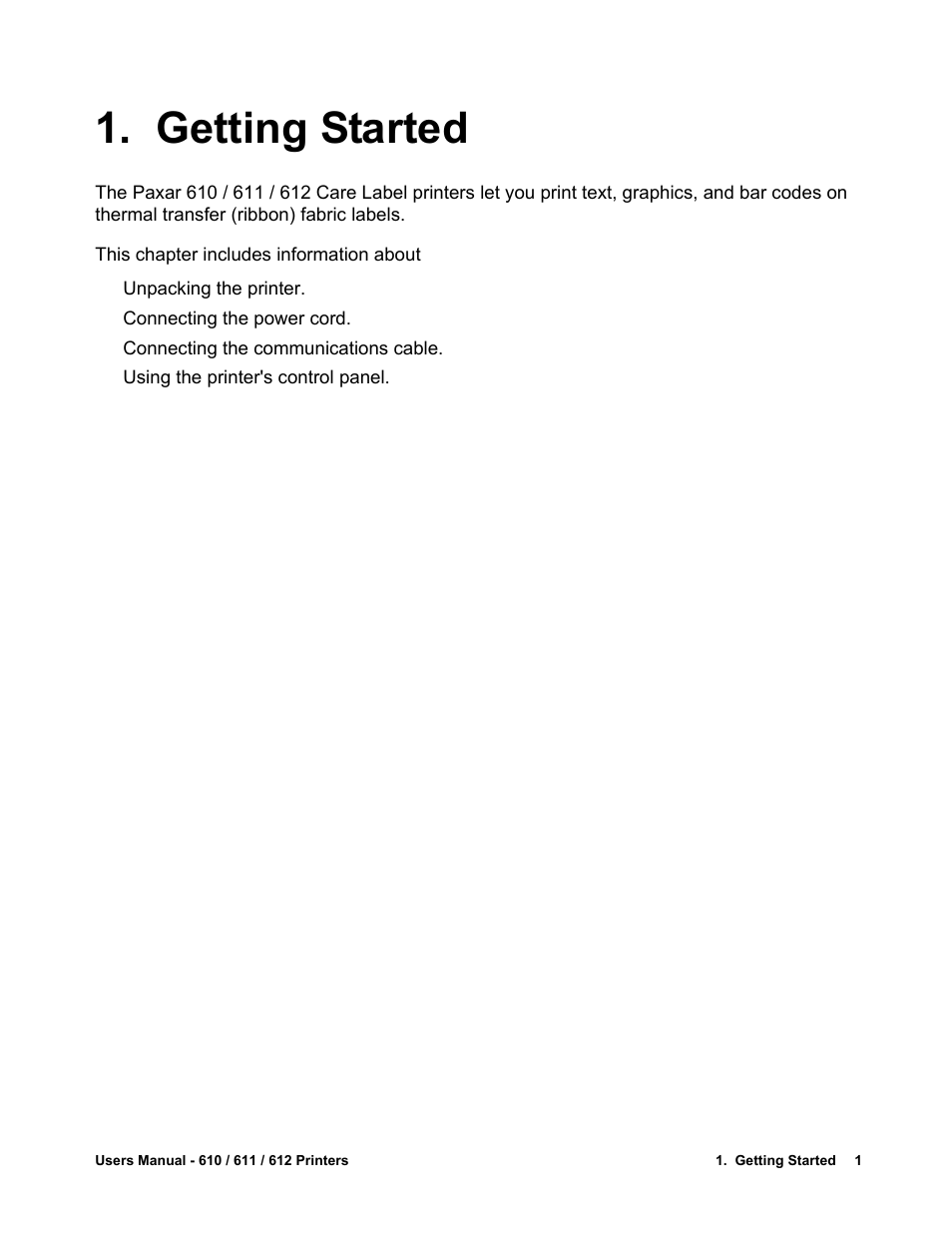 Getting started | Avery Dennison SNAP 611 User Manual | Page 9 / 108