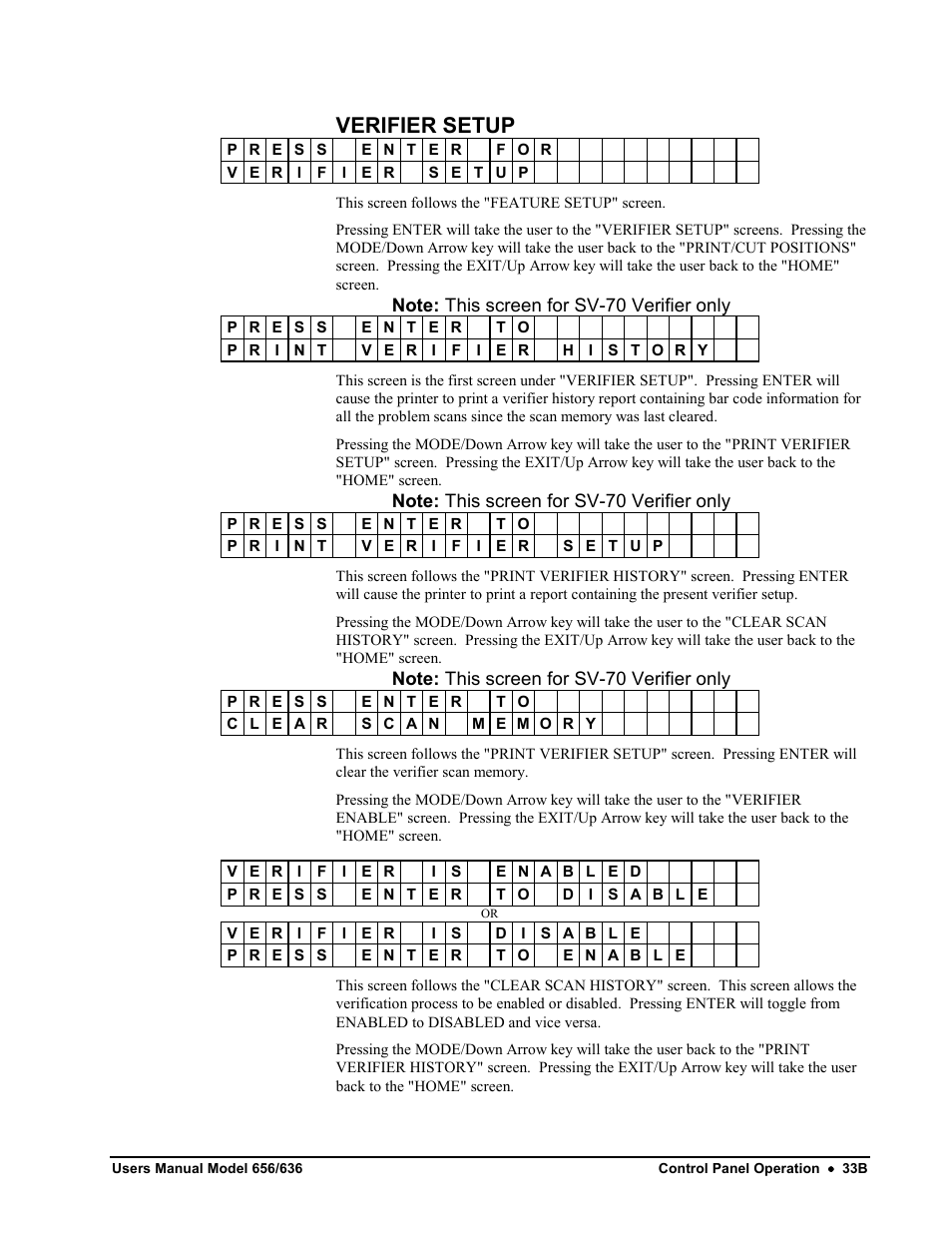 Verifier setup | Avery Dennison SNAP 656 User Manual | Page 39 / 123