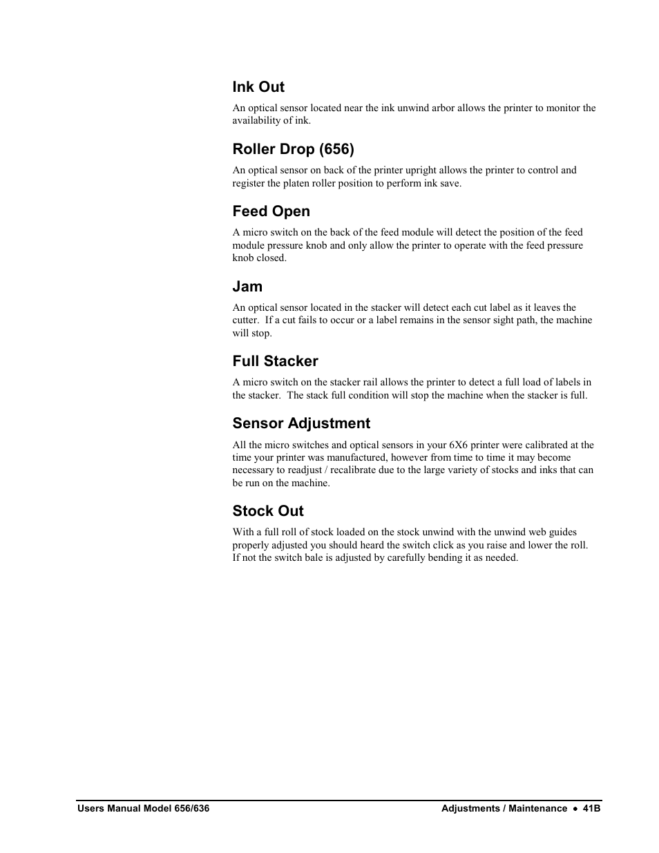 Avery Dennison SNAP 656 User Manual | Page 47 / 123