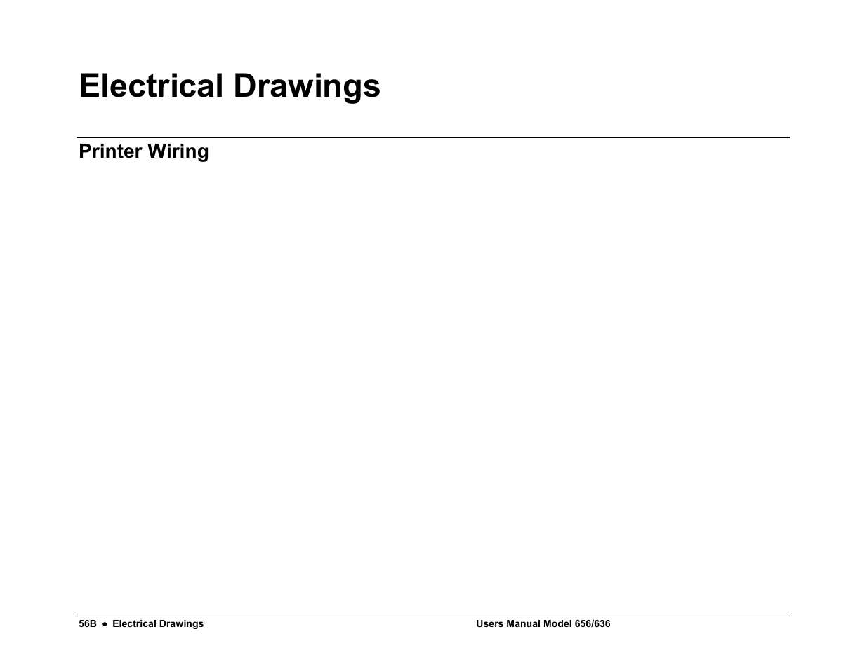 Electrical drawings, Printer wiring | Avery Dennison SNAP 656 User Manual | Page 62 / 123