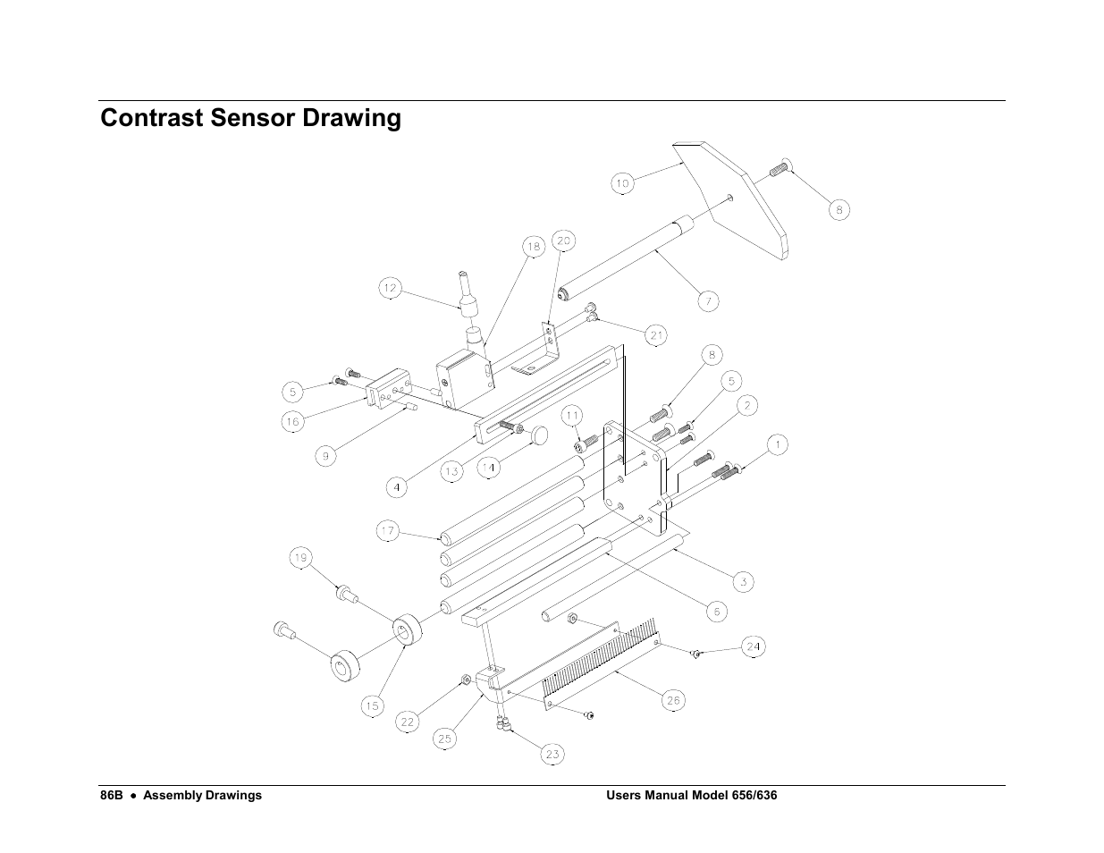 Contrast sensor drawing | Avery Dennison SNAP 656 User Manual | Page 92 / 123