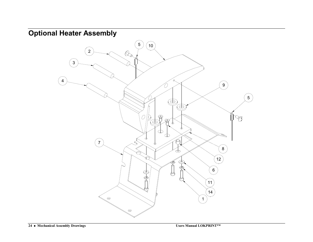Optional heater assembly | Avery Dennison LOKPRINT I User Manual | Page 24 / 35