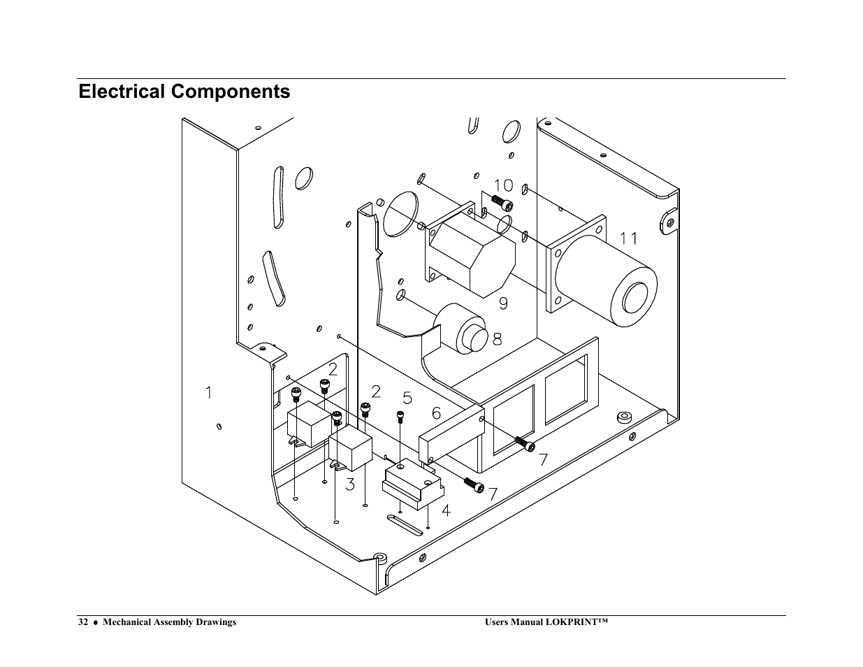 Electrical components | Avery Dennison LOKPRINT I User Manual | Page 32 / 35