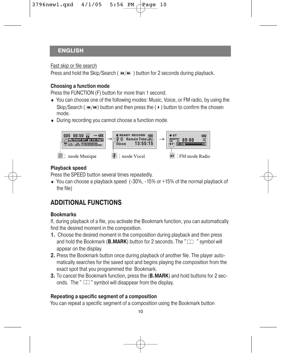 Additional functions | Vitek VT-3796 User Manual | Page 14 / 72