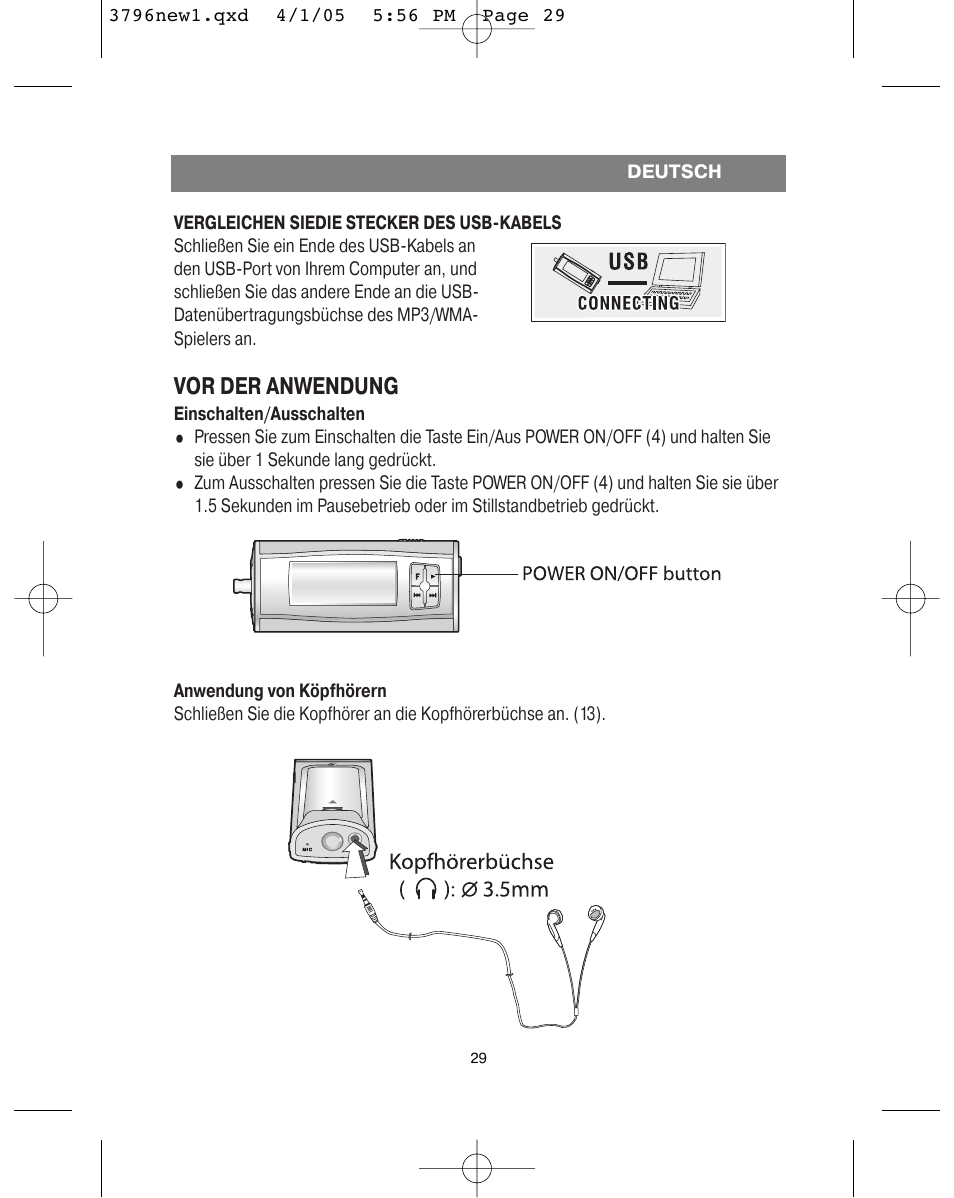Vor der anwendung | Vitek VT-3796 User Manual | Page 33 / 72