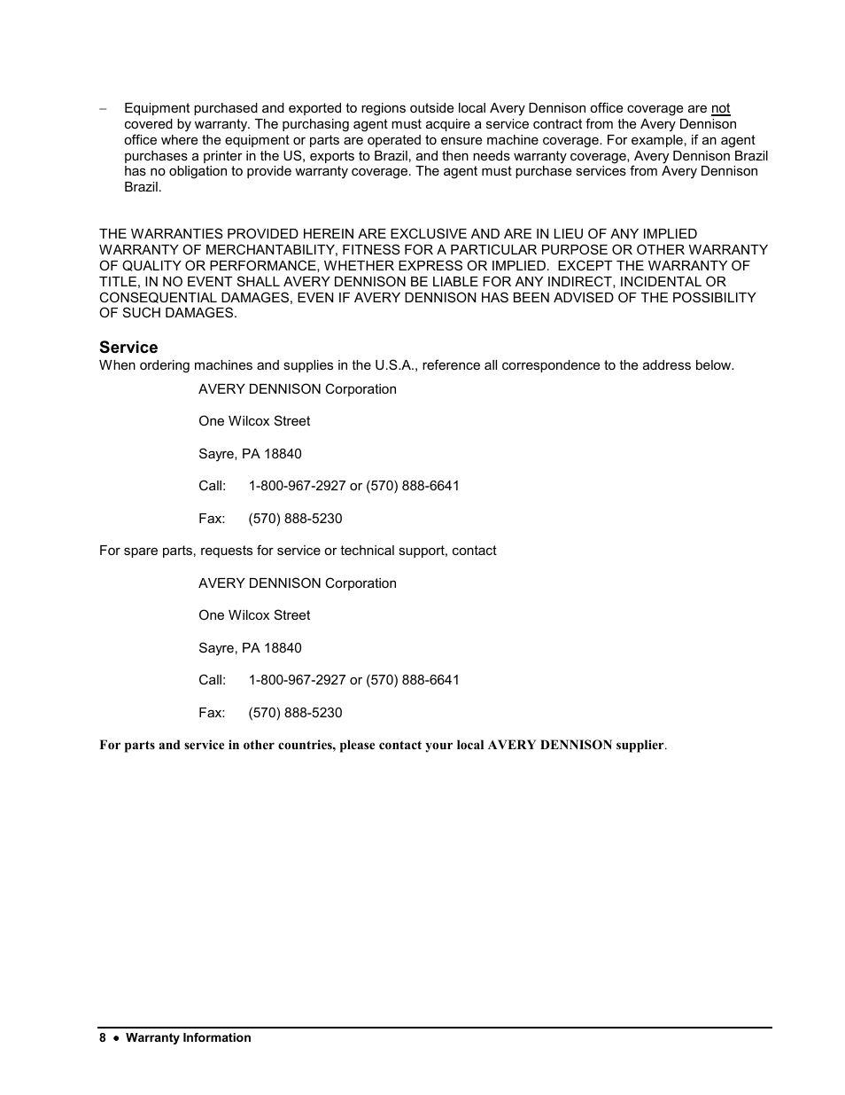 Avery Dennison 676 User Manual | Page 8 / 129
