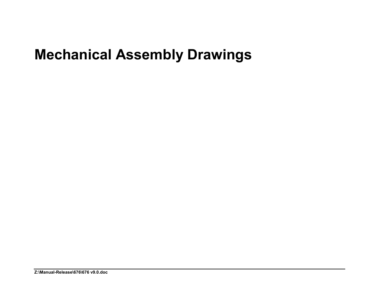 Mechanical assembly drawings | Avery Dennison 676 User Manual | Page 89 / 129