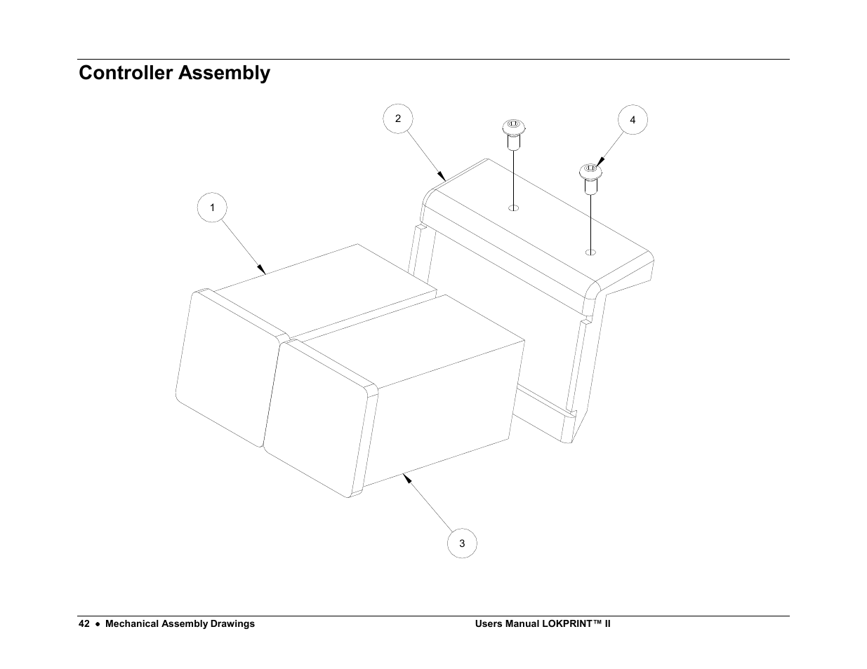 Controller assembly | Avery Dennison LOKPRINT II User Manual | Page 42 / 51