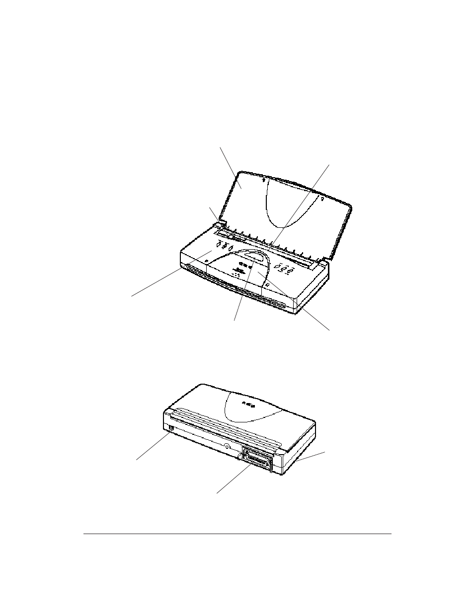 Examining the printer, From the front, From the back | Canon BJ-30 User Manual | Page 18 / 183