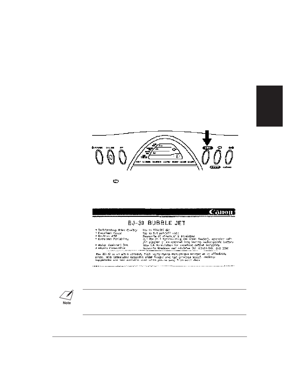 Printing a test pattern | Canon BJ-30 User Manual | Page 29 / 183