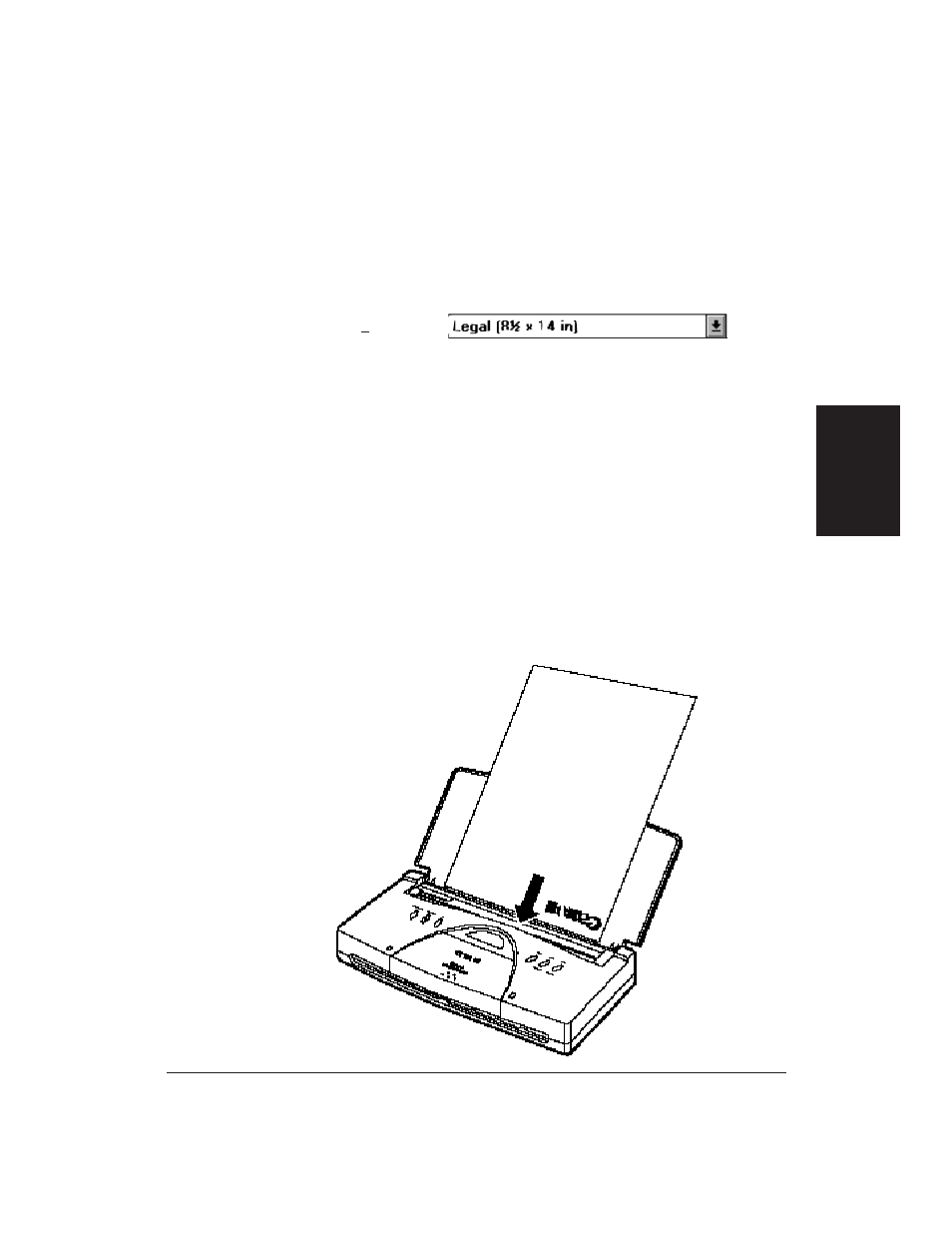 Printing on legal-size paper | Canon BJ-30 User Manual | Page 47 / 183