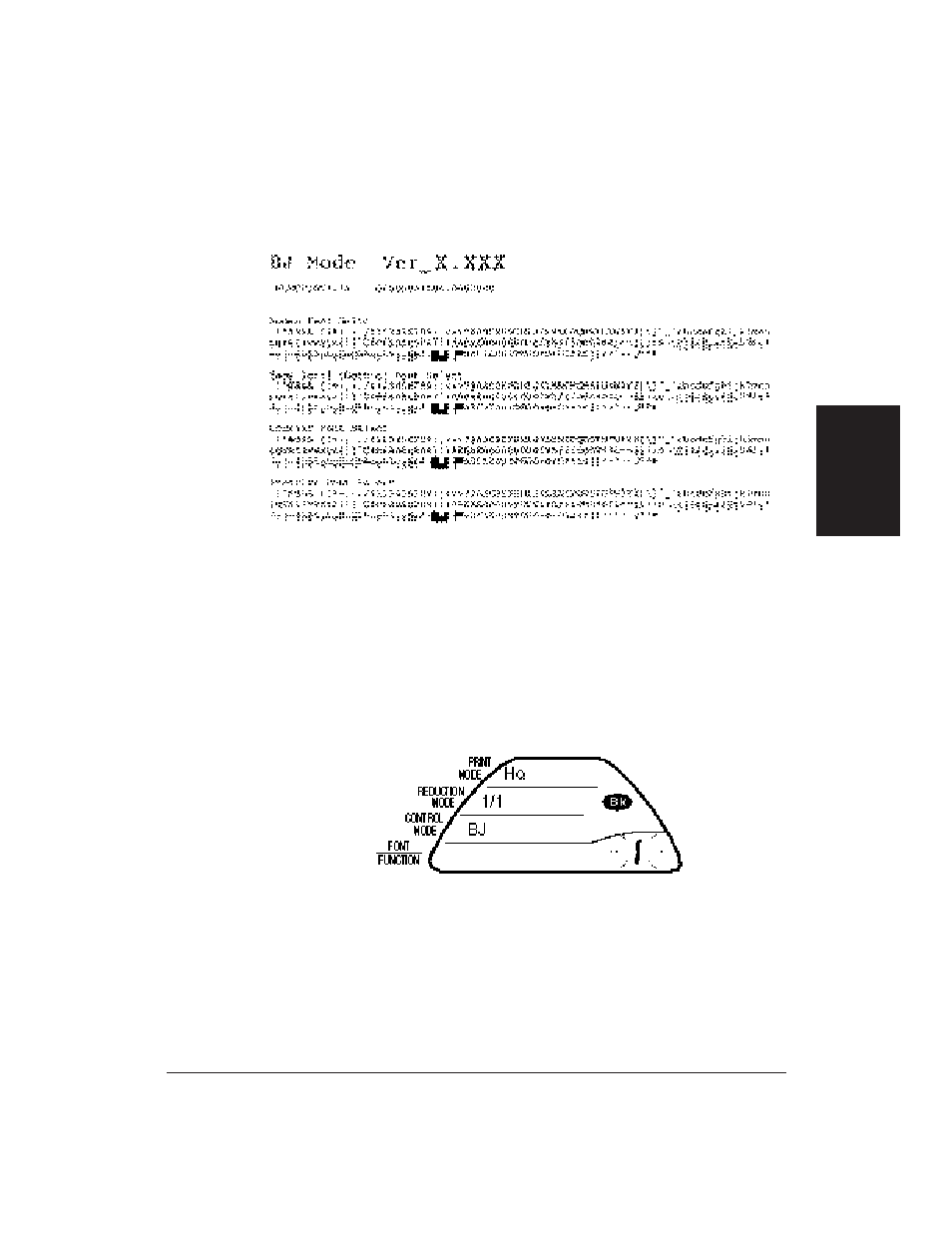 Font pattern, Starting the test patterns | Canon BJ-30 User Manual | Page 51 / 183