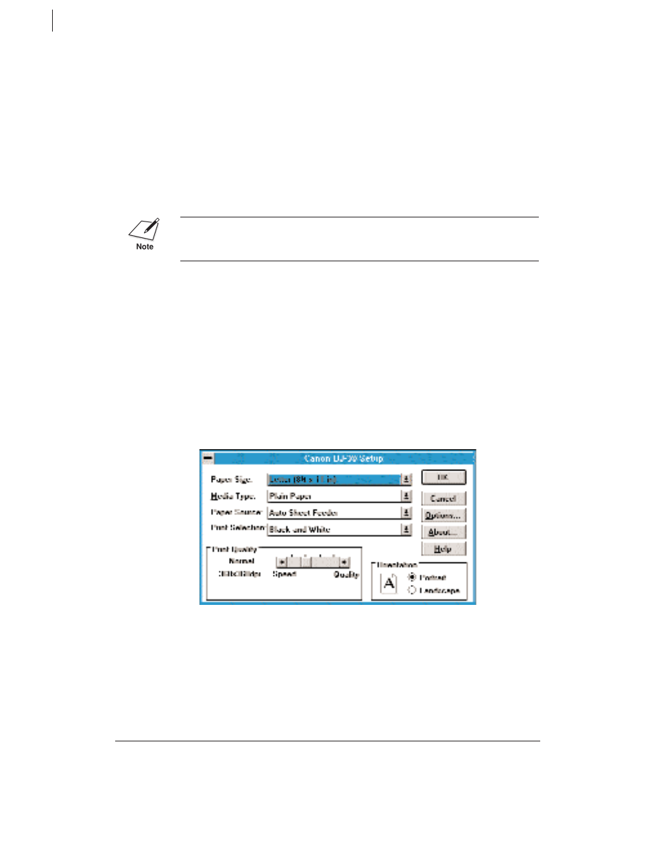 Printer setup within windows | Canon BJ-30 User Manual | Page 56 / 183