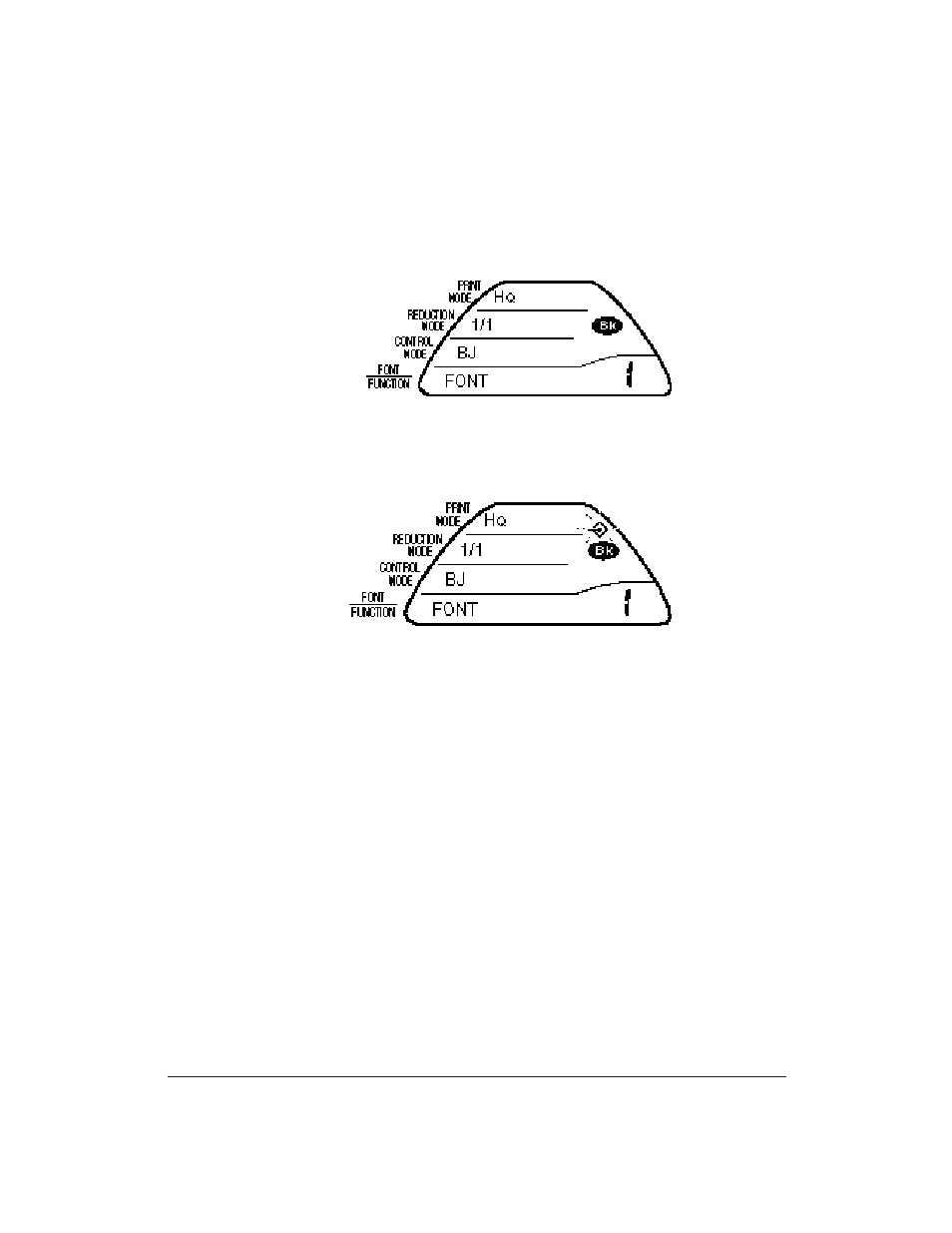 Operator panel display | Canon BJ-30 User Manual | Page 72 / 183