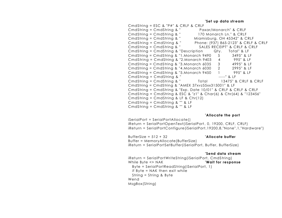 Avery Dennison Monarch 6017 Programmer Manual User Manual | Page 37 / 44