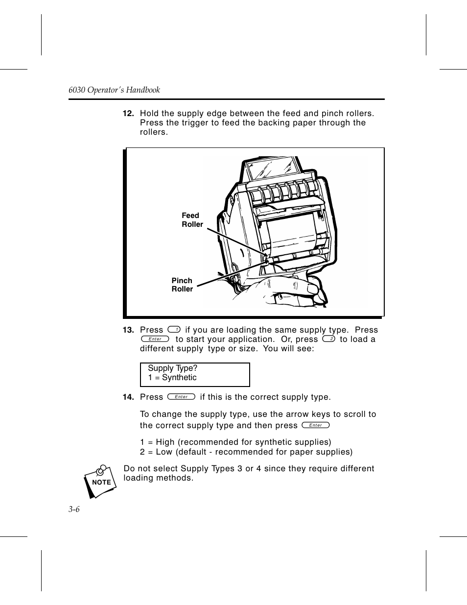 Avery Dennison 6030 Operator Handbook User Manual | Page 20 / 92