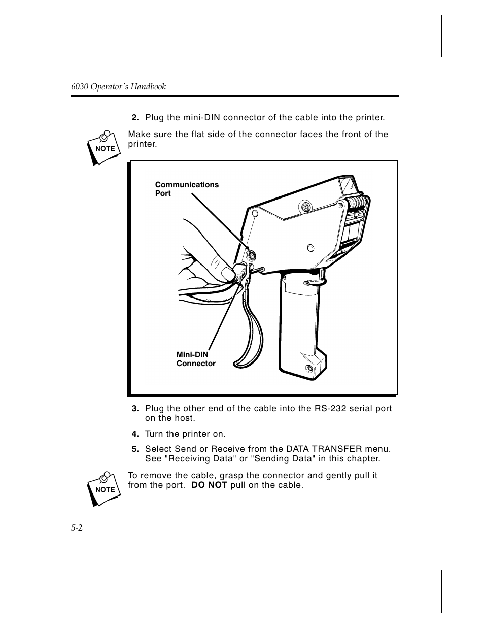 Avery Dennison 6030 Operator Handbook User Manual | Page 36 / 92
