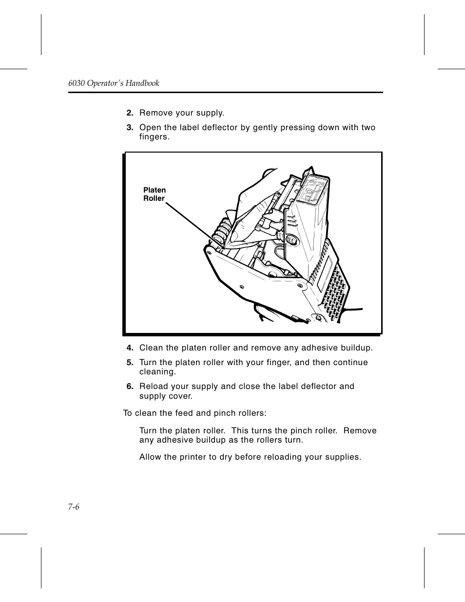 Avery Dennison 6030 Operator Handbook User Manual | Page 54 / 92