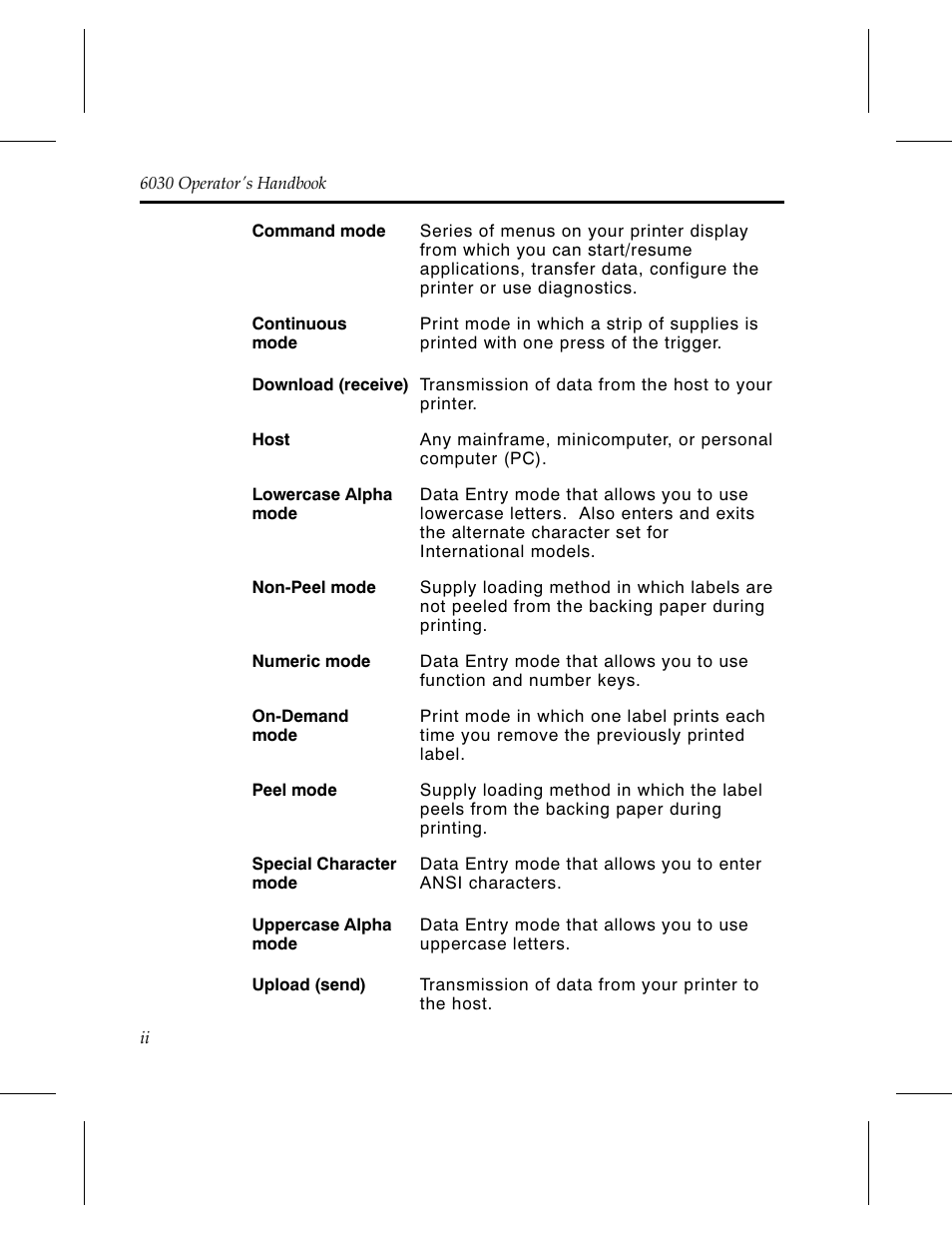 Avery Dennison 6030 Operator Handbook User Manual | Page 6 / 92