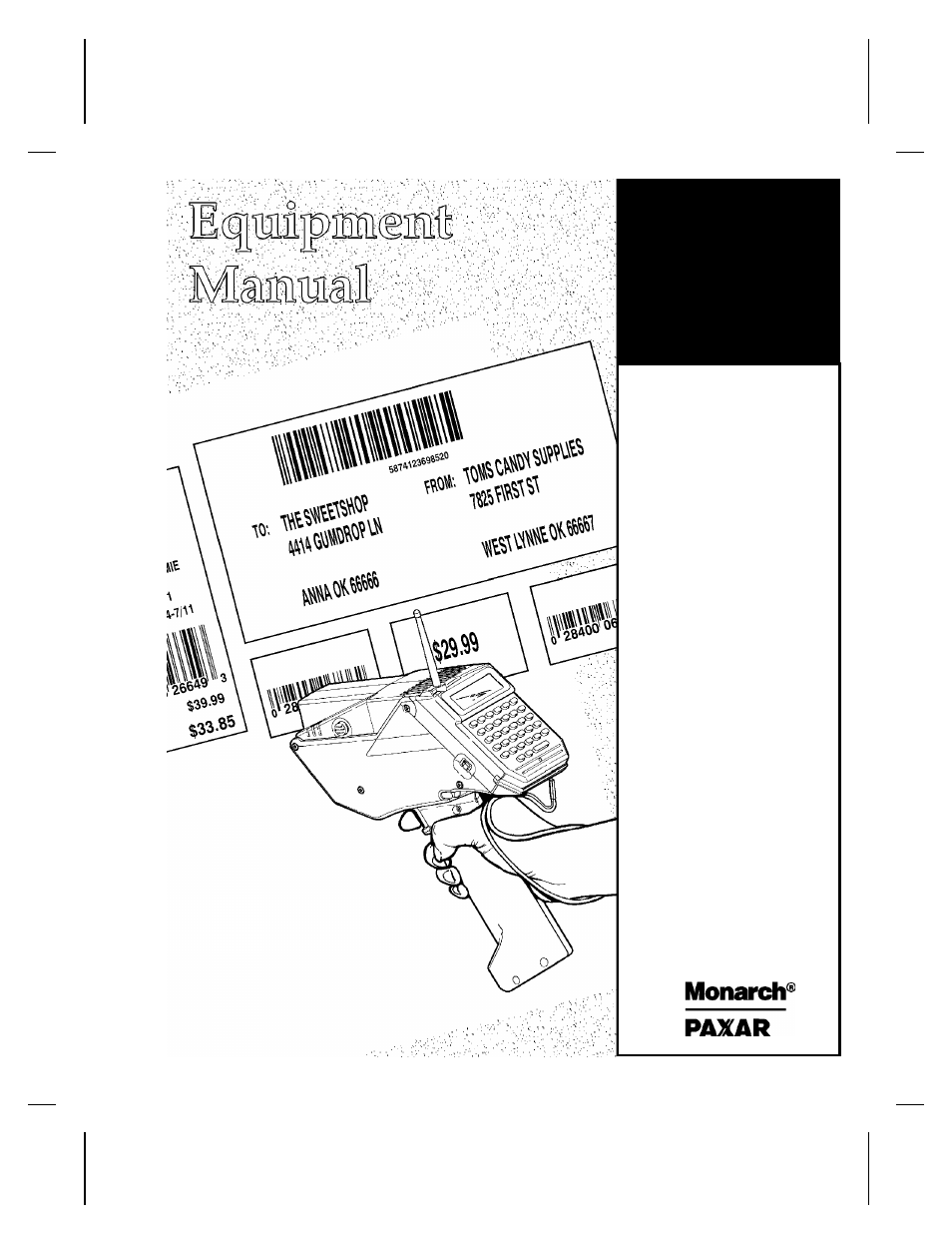 Avery Dennison 6035 Equipment Manual User Manual | 87 pages