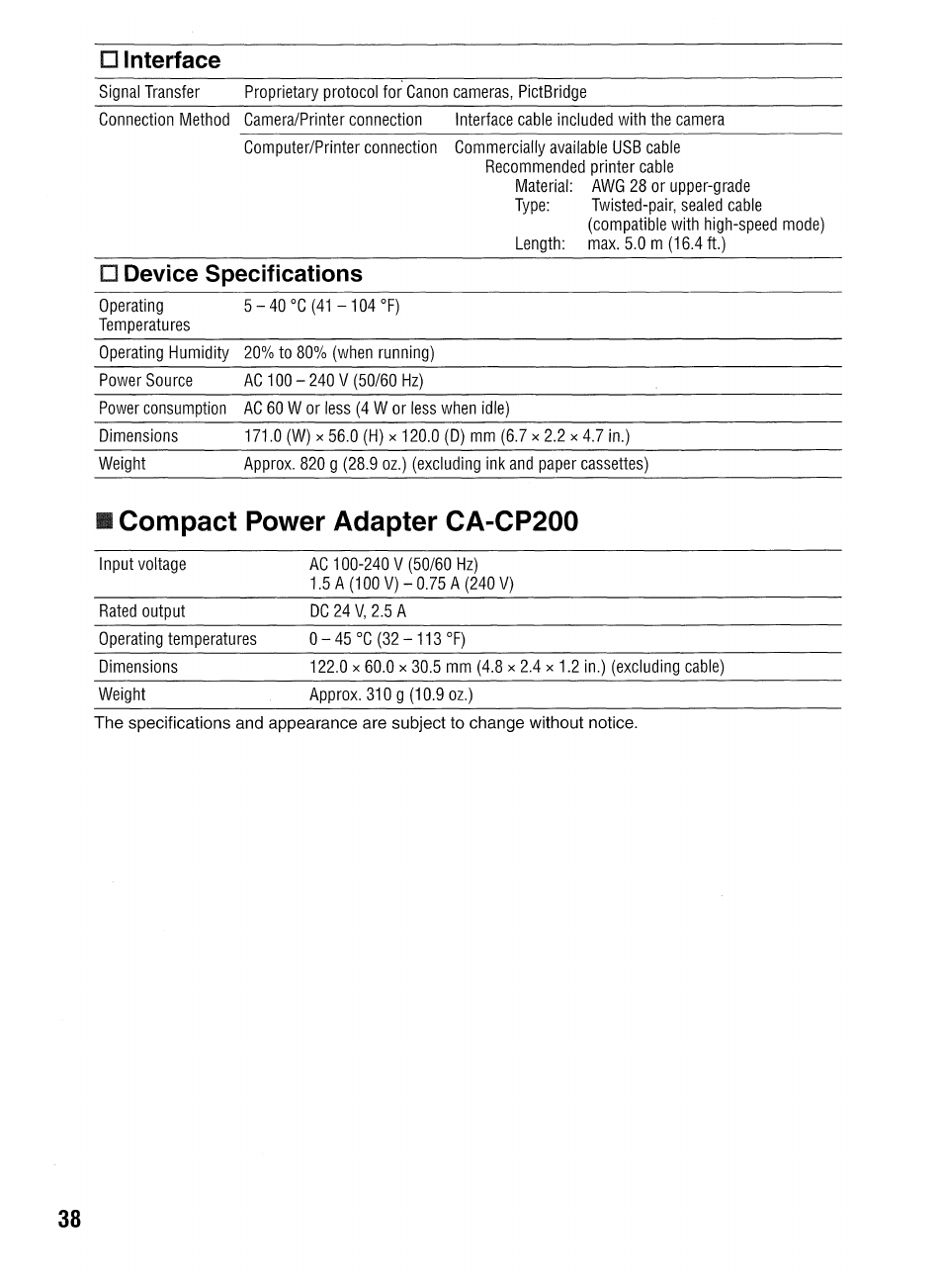 Canon SELPHY CP400 User Manual | Page 39 / 97