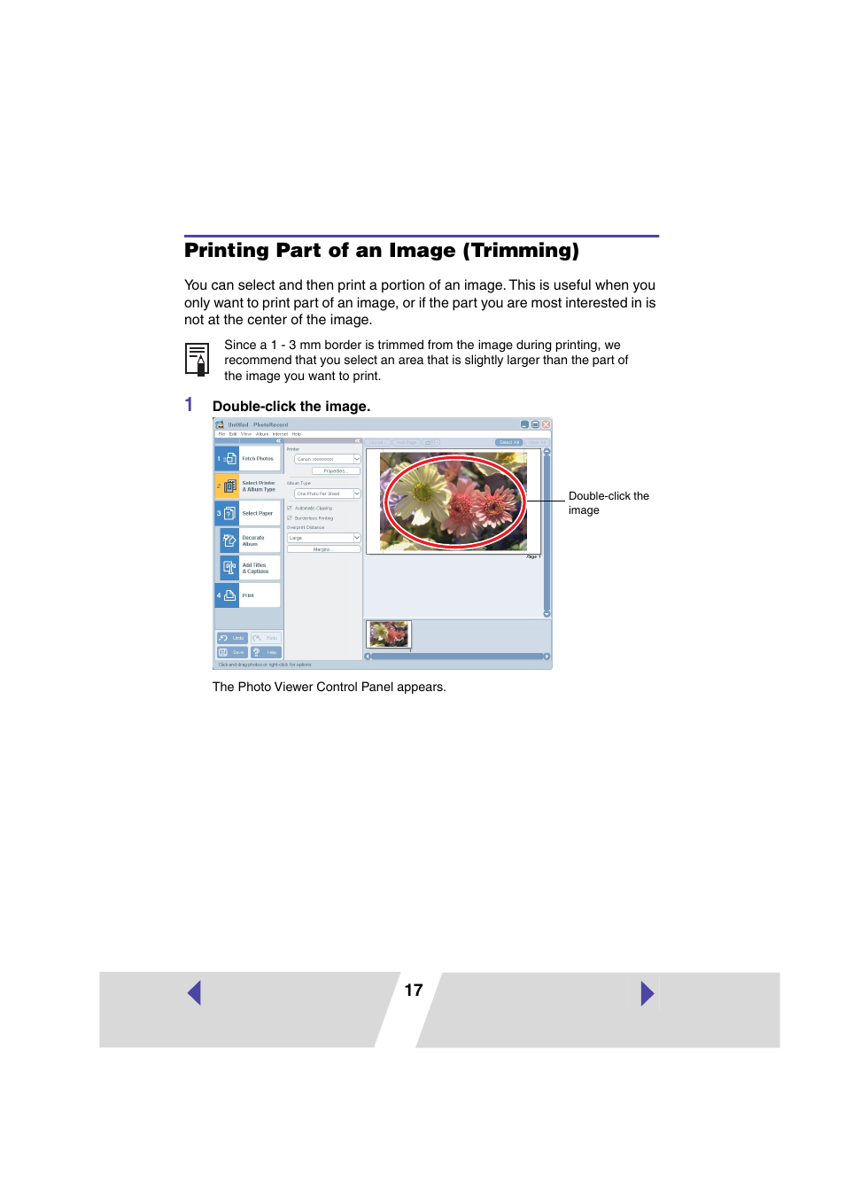 Printing part of an image (trimming) | Canon SELPHY CP400 User Manual | Page 82 / 97