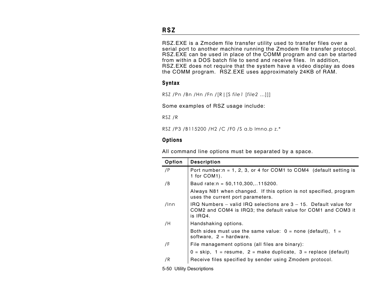 R s z | Avery Dennison 6037 Rev. AA 3/04 Programmer Manual User Manual | Page 170 / 218