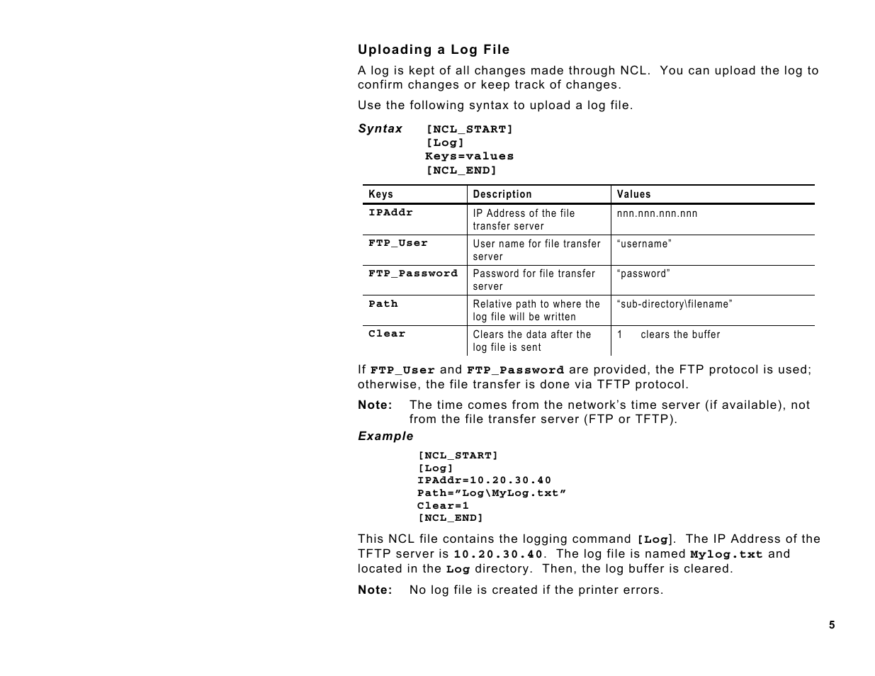 Avery Dennison 7410 Network Card Addendum User Manual | Page 5 / 8