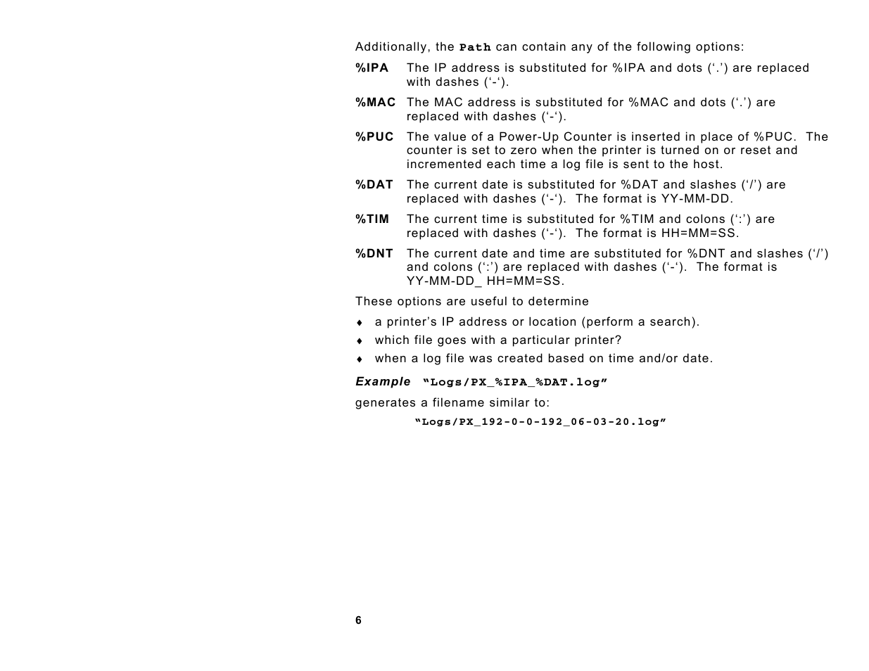 Avery Dennison 7410 Network Card Addendum User Manual | Page 6 / 8